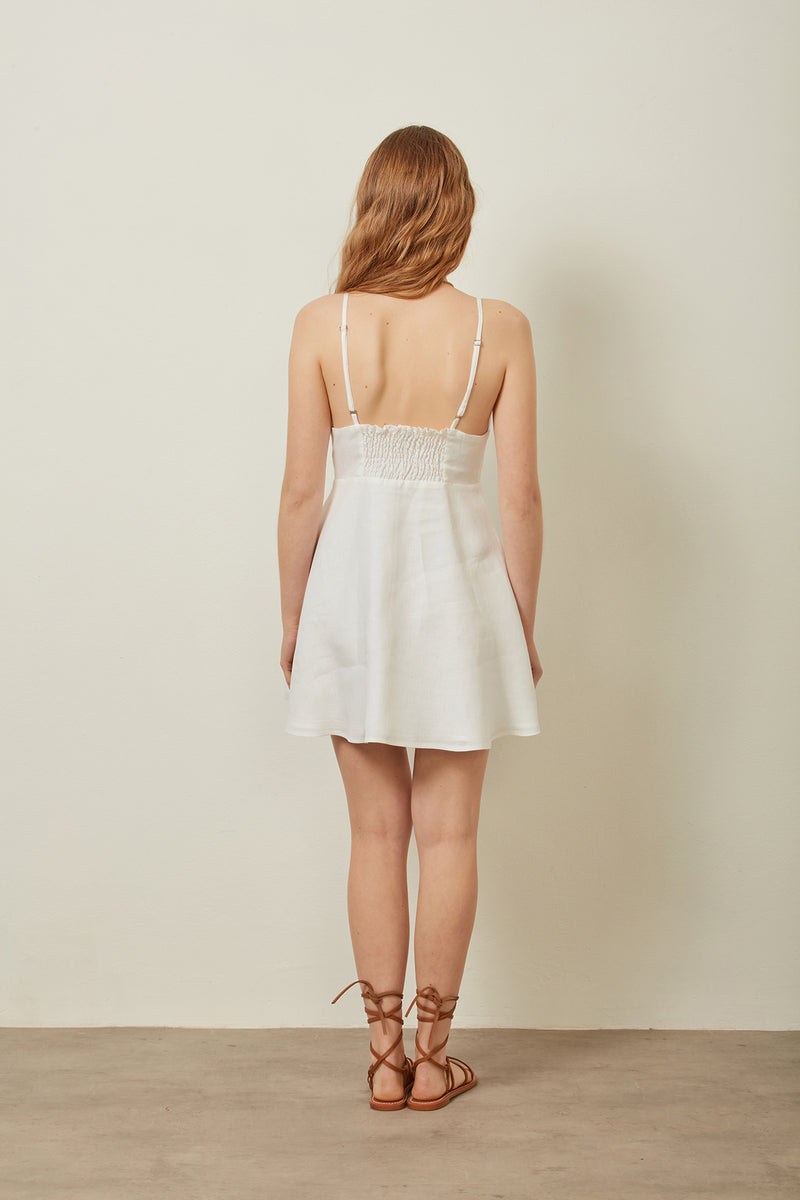 Mina White Dress